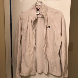 Cream The North Face fleece XL zip up